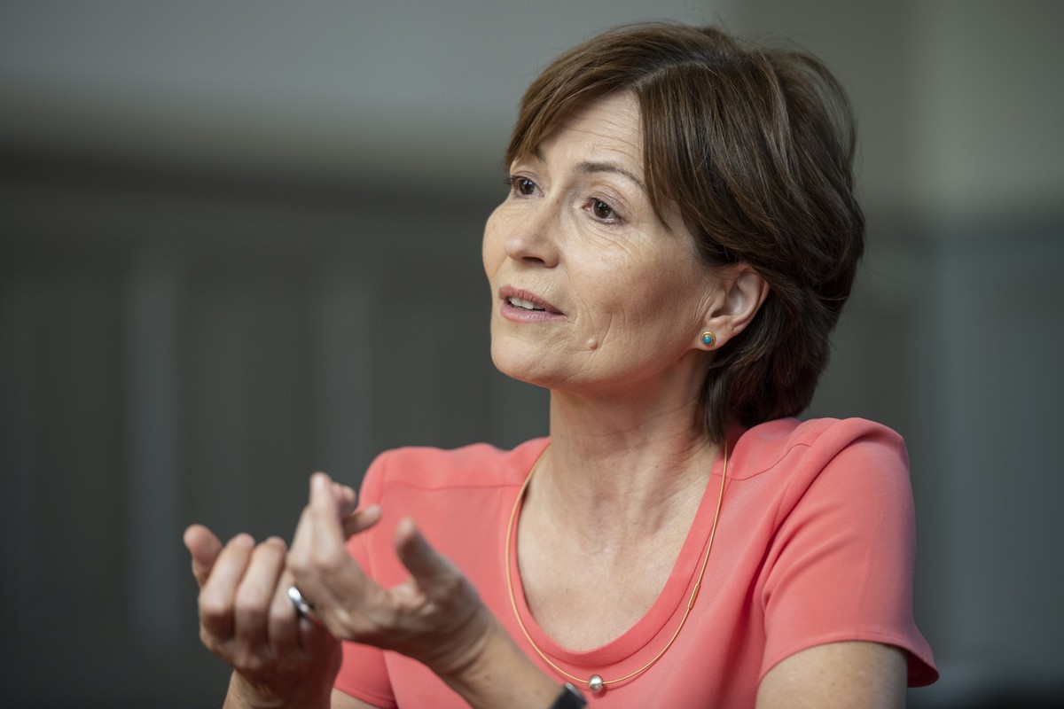 Regula Rytz, Praesidentin GPS und Nationalraetin GPS-BE, am Abstimmungsfest des Komitees "Ja zur Fair-Food-Initiative" in der Aula des Progr, in Bern, am Sonntag, 23. September 2018. Die Sch ...