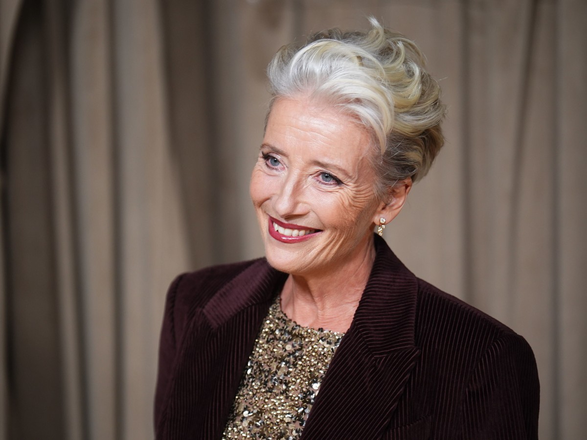 Actress Emma Thompson arrives at the Albie Awards, at the Natural History Museum in London, Friday, Oct.3, 2025. (James Manning/PA via AP)
Britain The Albies