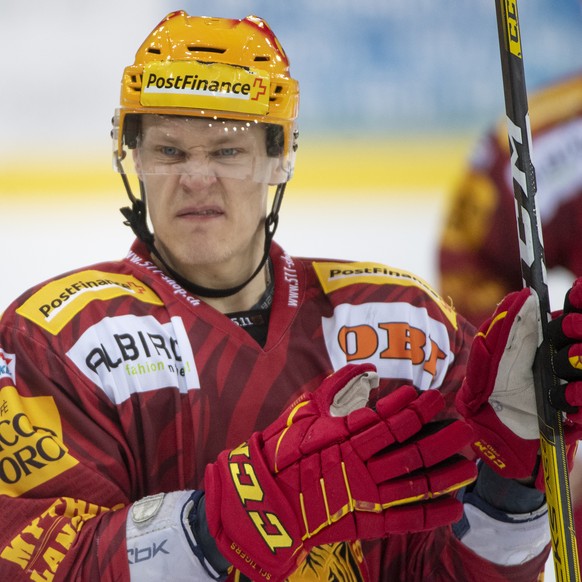 Tigers Topscorer Harri Pesonen waehrend dem Meisterschaftsspiel der National League zwischen den SCL Tigers und dem EHC Biel, am Samstag 29. Februar 2020 im Ilfisstadion in Langnau. (PPR/Marcel Bieri)
