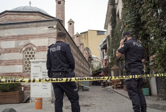 Police forensic officials work at the site after former British army officer who helped found the &quot;White Helmets&quot; volunteer organization in Syria, James Le Mesurier&#039;s body was found in  ...