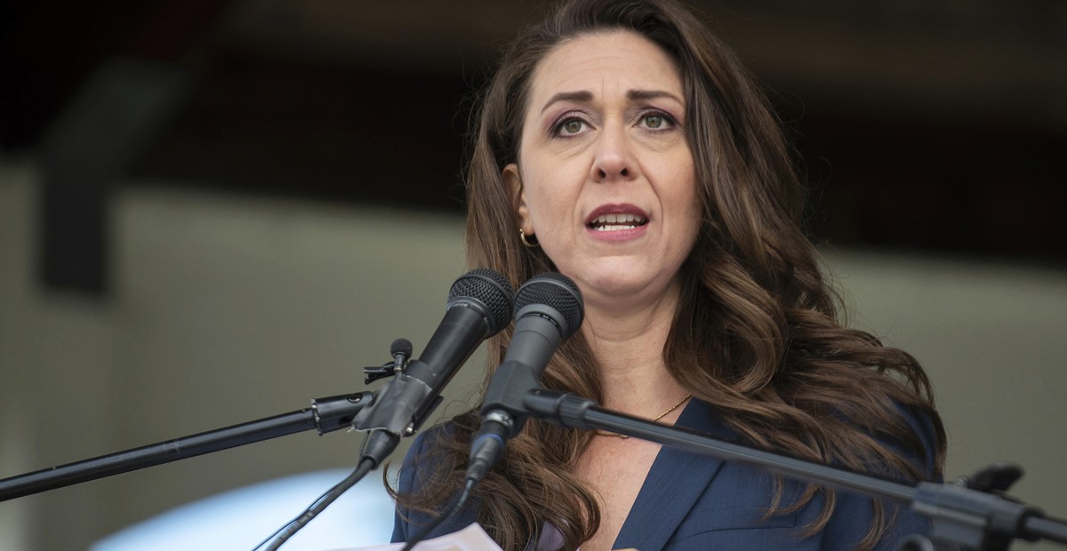 FILE - Rep. Jaime Herrera Beutler, R-Wash., speaks at a Memorial Day observance event on May 30, 2022, in Vancouver, Wash. Beutler conceded her race in Washington state's top two primary for the  ...
