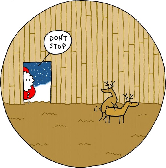 isländische Karikaturist Hugleikur Dagsson Weihnachts Comics