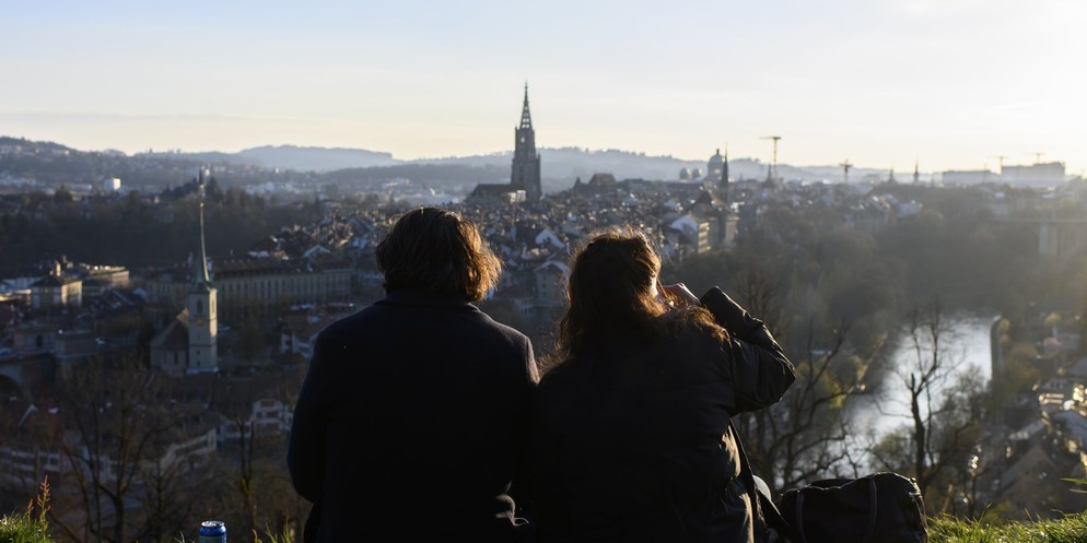 Der Berner Rosengarten ist ein Klassiker für Verliebte am Valentinstag.