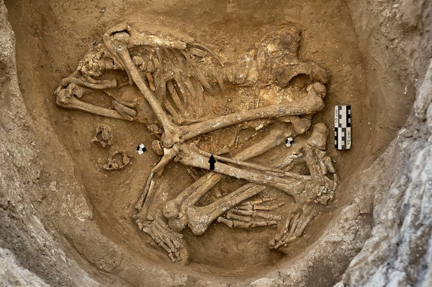 Skelett einer Frau aus Çatalhöyük