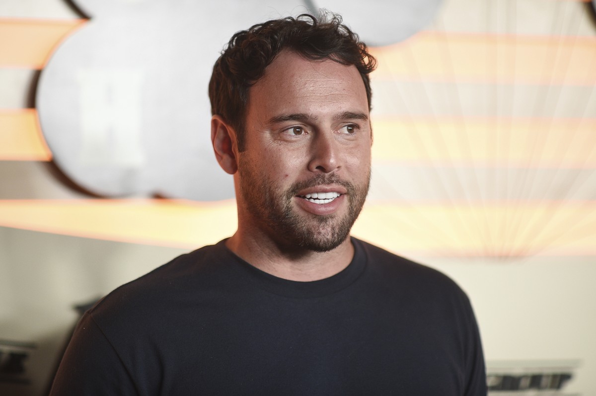 FILE - Scooter Braun attends day one of Homecoming Weekend on Friday, Feb. 11, 2022, at the Pacific Design Center in West Hollywood, Calif. Braun, one of the most recognizable names in the music busin ...