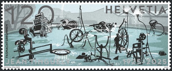 Jean Tinguely Briefmarke