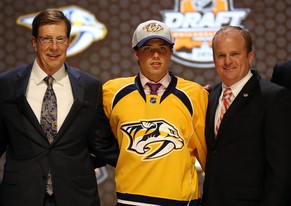 Kevin Fiala im Dress der Nashville Predators.