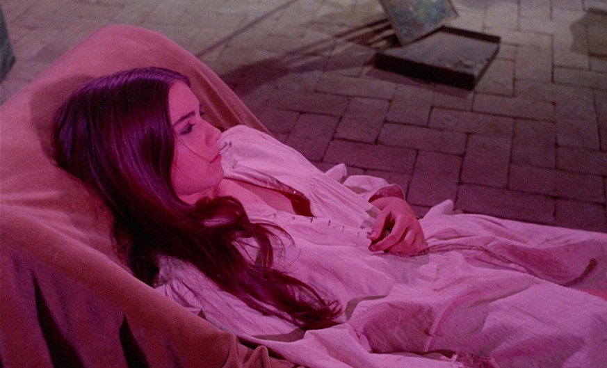 Aus der De-Sade-Verfilmung «Justine». In der Hauptrolle: Die Sängerin Romina Power. Der Marquis wurde von Klaus Kinski gespielt.