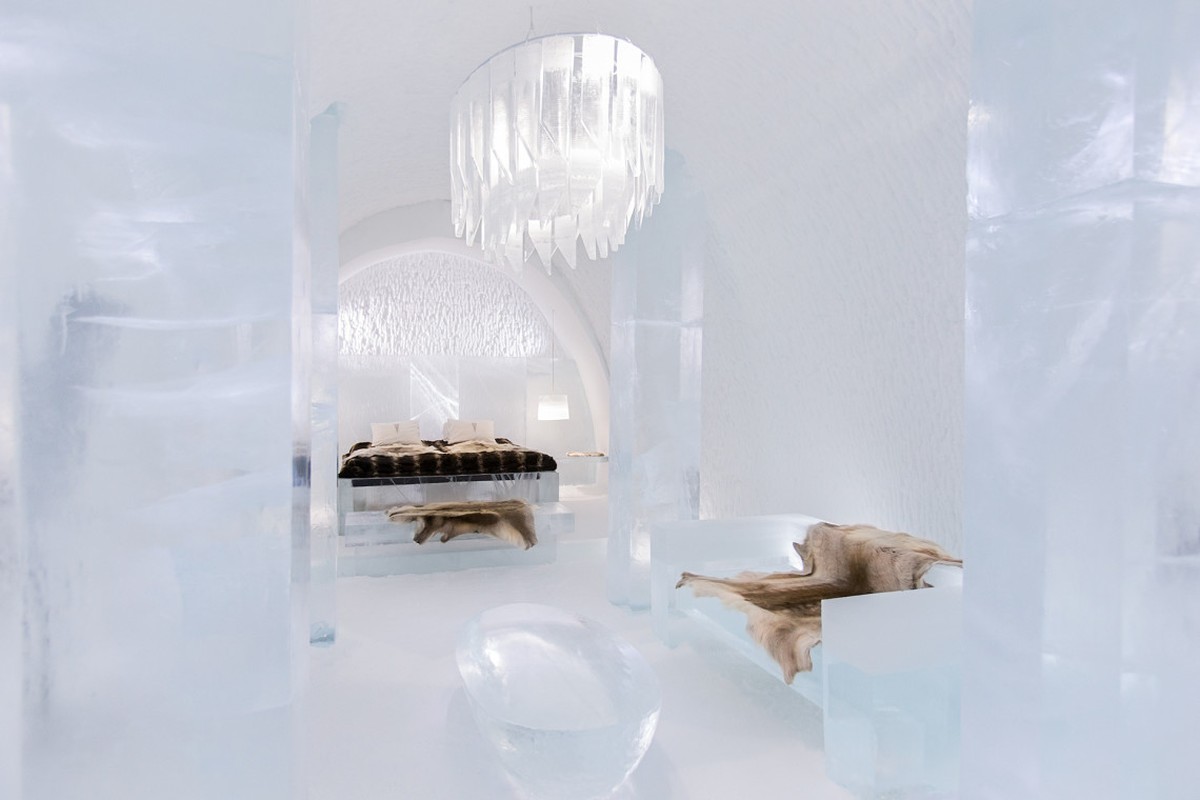 ART &amp; DESIGN book 2015, ICEHOTEL, iCelebrate25, Luxury suite "Tolackuntur" Design by Javier Opazo and Cristian Winckler.