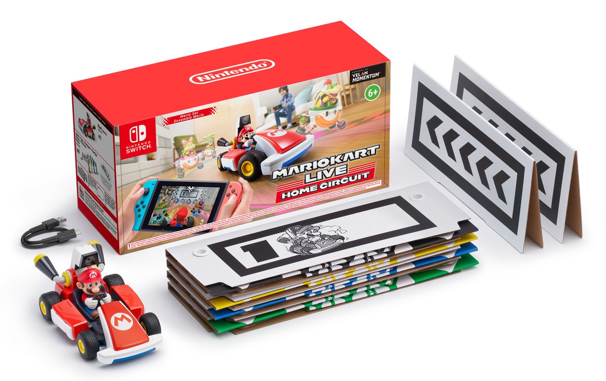Das Gesamtpaket von «Mario Kart Live: Home Circuit».