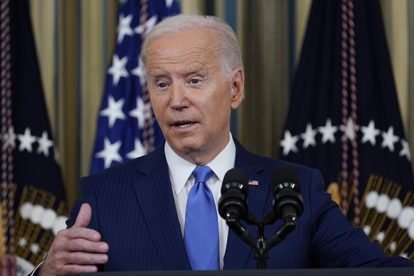 President Joe Biden speaks in the State Dining Room of the White House in Washington, Wednesday, Nov. 9, 2022. (AP Photo/Susan Walsh)
Joe Biden