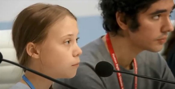 An der Seite von Greta Thunberg: Arshak Makichyan sprach im Dezember 2019 am COP25.