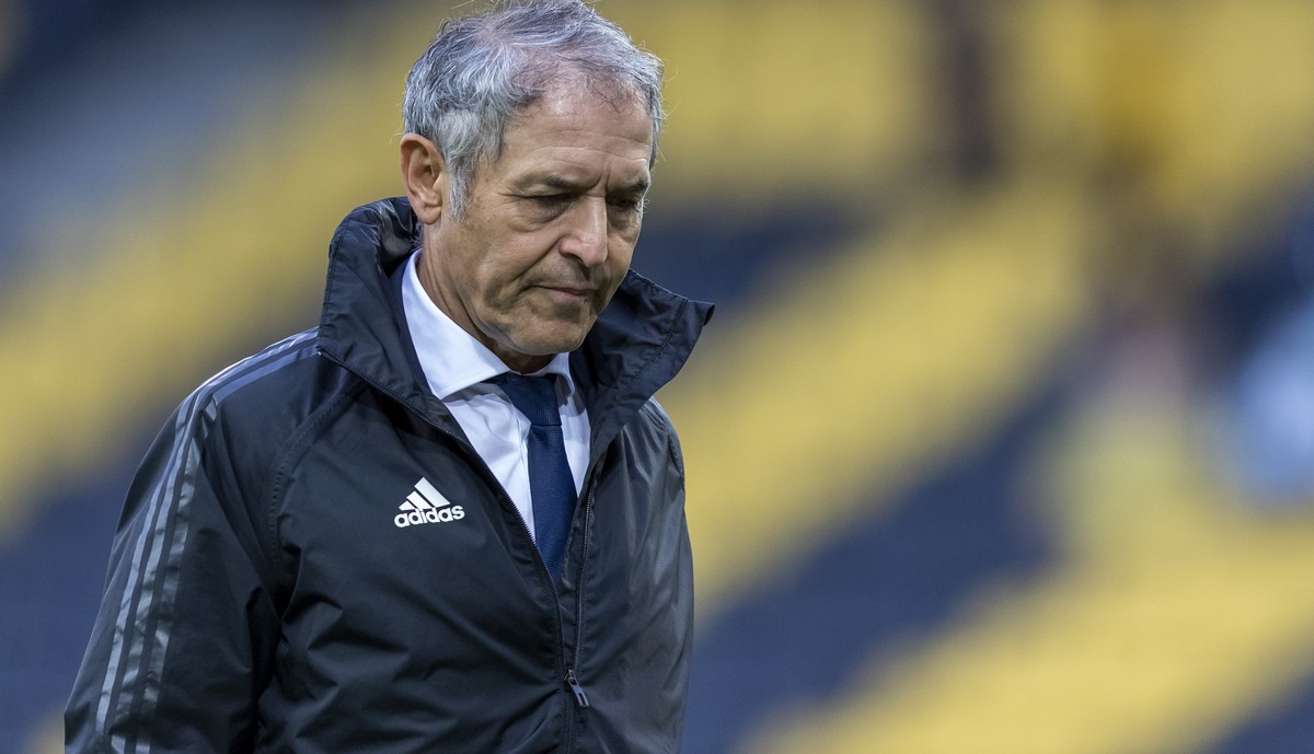 Basels Cheftrainer Marcel Koller nach dem Fussball Schweizer Cup Final zwischen dem FC Basel 1893 und dem BSC Young Boys im Wankdorf Stadion in Bern, am Sonntag, 30. August 2020. (KEYSTONE/Peter Klaun ...