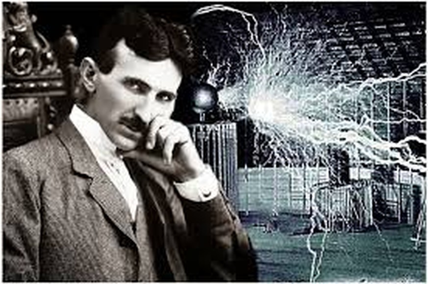 Nikola Tesla in seinem Labor in Colorado Springs.