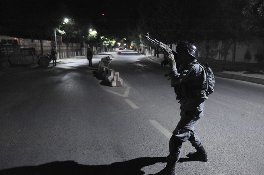 Afghanische Kämpfer konnten den Taliban-Angriff abwehren.
