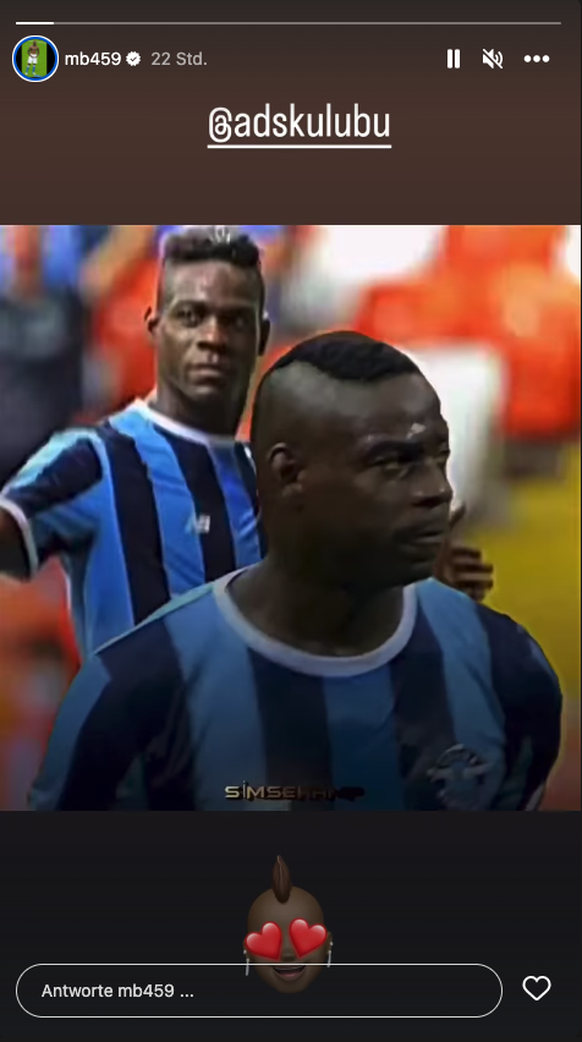 Mario Balotelli Sion Adana Demirspor Instagram