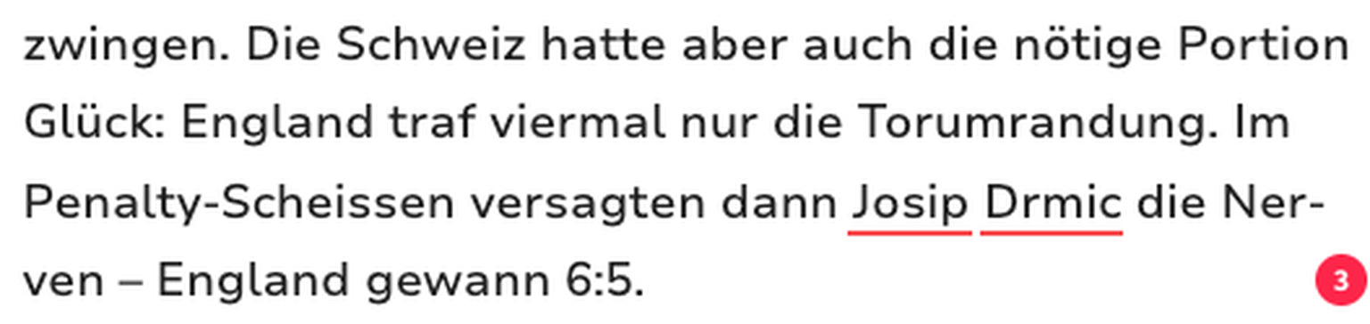 Korrektorat Fehler