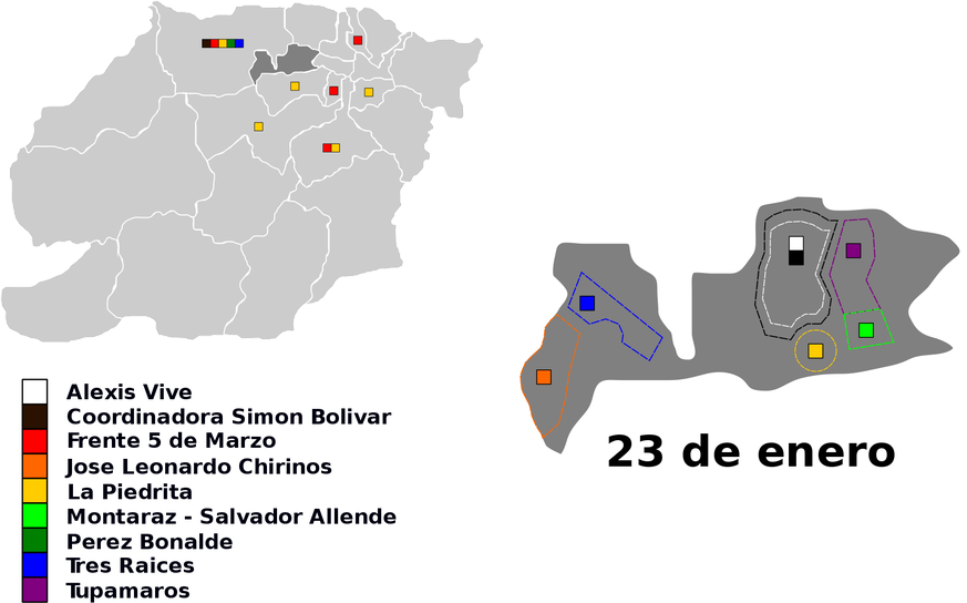 Location of prominent colectivos in the Capital District.
https://en.wikipedia.org/wiki/Colectivo_(Venezuela)#/media/File:Colectivo_map.svg