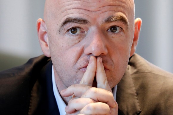 FIFA President Gianni Infantino attends a news conference after the governing body&#039;s first Executive Football Summit in Roissy, France, November 23, 2016. REUTERS/Charles Platiau