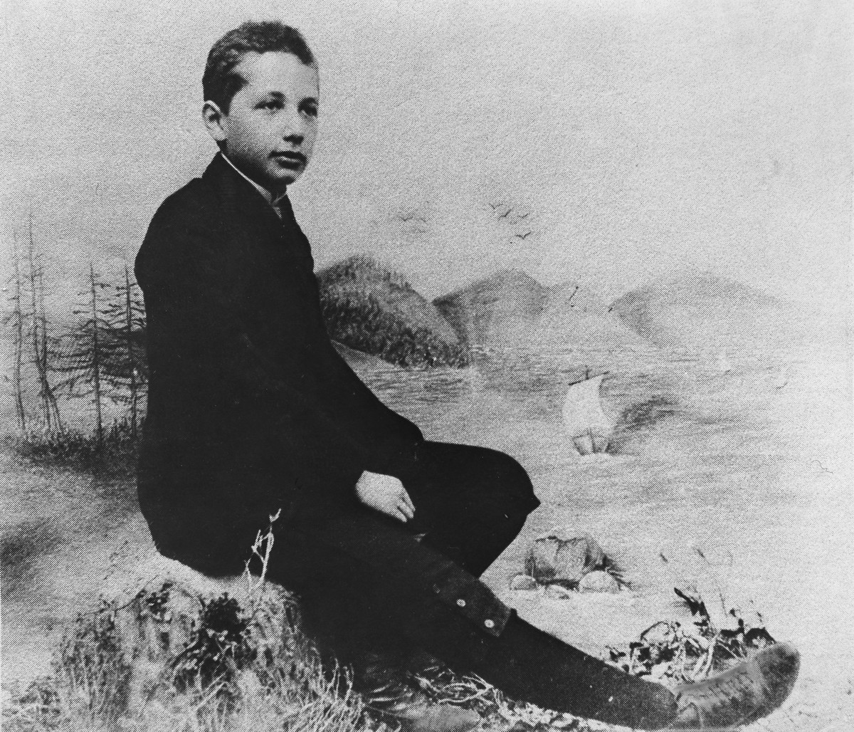 (Eingeschränkte Rechte für bestimmte redaktionelle Kunden in Deutschland. Limited rights for specific editorial clients in Germany.) Albert Einstein - Physicist, Germany, USA - as fourteen years old b ...