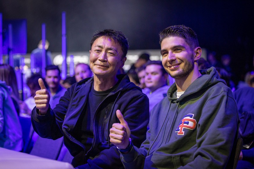 Kazunori Yamauchi und Esteban Ocon am GT World Series Finale 2022 in Monaco.