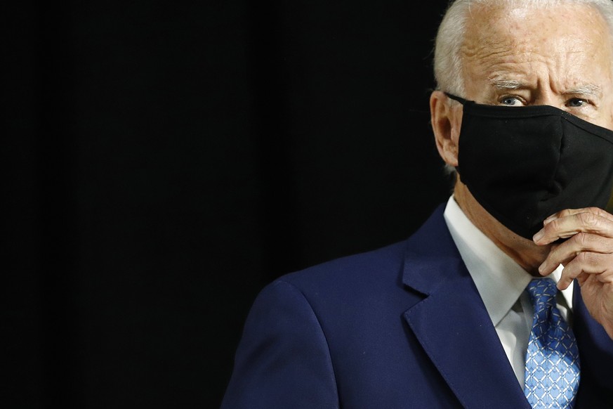 Democratic presidential candidate, former Vice President Joe Biden speaks at Alexis Dupont High School in Wilmington, Del., Tuesday, June 30, 2020. (AP Photo/Patrick Semansky)
Joe Biden