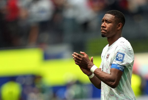 epa13081641 David Alaba of Austria reacts after the FIFA World Cup 2026 Round of 32 match Spain against Austria, in Los Angeles, USA, 02 July 2026. EPA/SCOTT STRAZZANTE