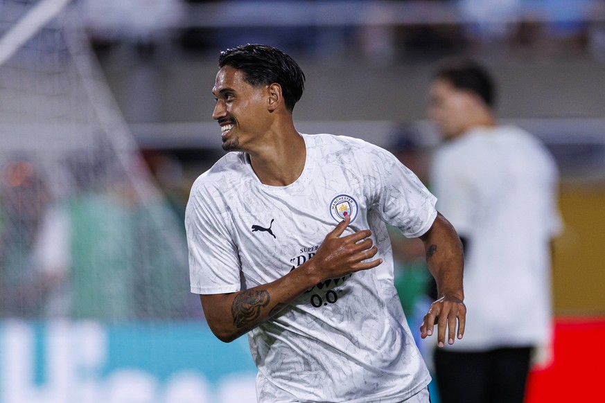 Manchester City FC v Al Hilal - FIFA Club World Cup 2025 Round Of 16 Orlando, Florida - June 30: Tijjani Reijnders of Manchester City during the FIFA Club World Cup 2025 match between Manchester City  ...