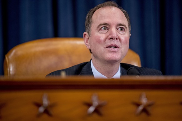 Chairman Rep. Adam Schiff, D-Calif., speaks at a House Intelligence Committee hearing on national security implications of climate change on Capitol Hill in Washington, Wednesday, June 5, 2019. (AP Ph ...