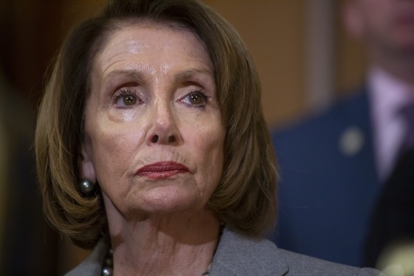 Speaker of the House Nancy Pelosi, D-Calif., meets with furloughed federal workers at an event to discuss the impact on families from the partial government shutdown and President Donald Trump&#039;s  ...