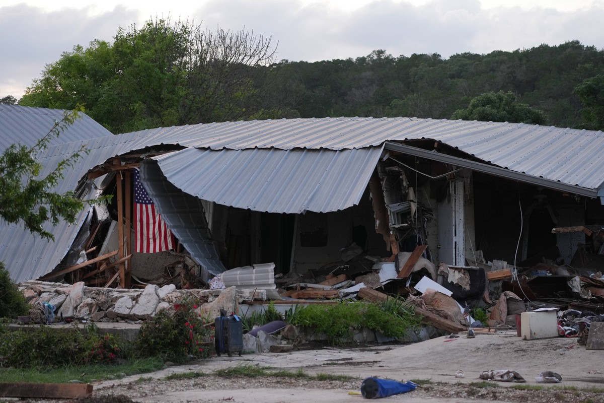 Camp Mystics cabins left in ruins after floods kill 27 children TEXAS, US - JULY 7: A view of damage following the devastating flash floods that hit Central Texas, United States, on Monday, July 7, 20 ...