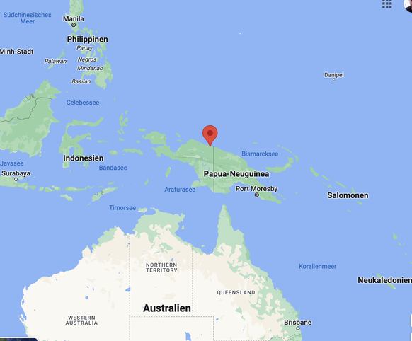 The place where the echidna was found in Papua Indonesia.