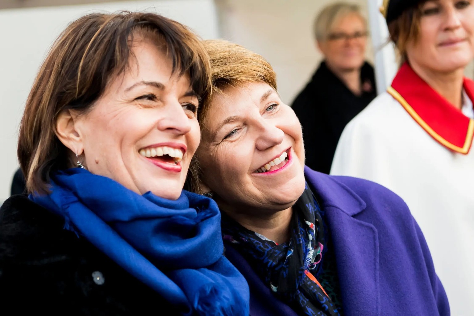 Vertraten die Mitte-Partei (ehemals CVP) während 18 Jahren in der Landesregierung: Doris Leuthard war 12 Jahre Bundesrätin, Viola Amherd 6 Jahre.