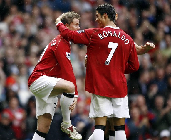 Solskjaer und Ronaldo 2006 als Teamkollegen.