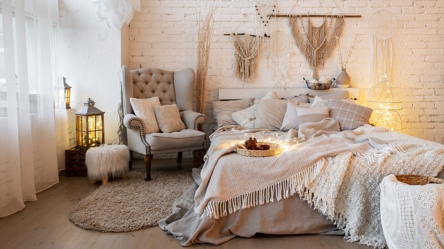 Different materials and surfaces make the home more comfortable.