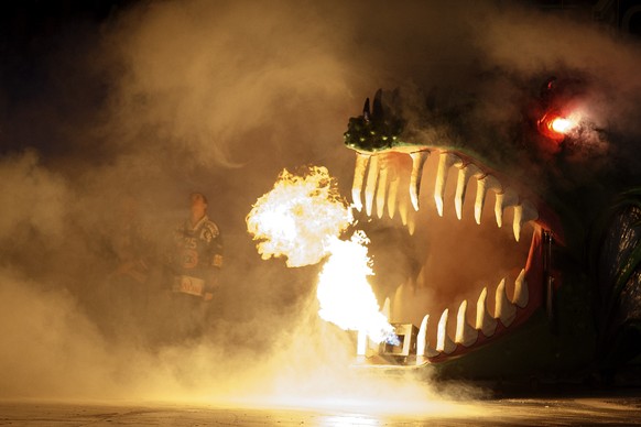 Sieht gefährlich aus, beisst aber nicht: Der Fribourger Drache.