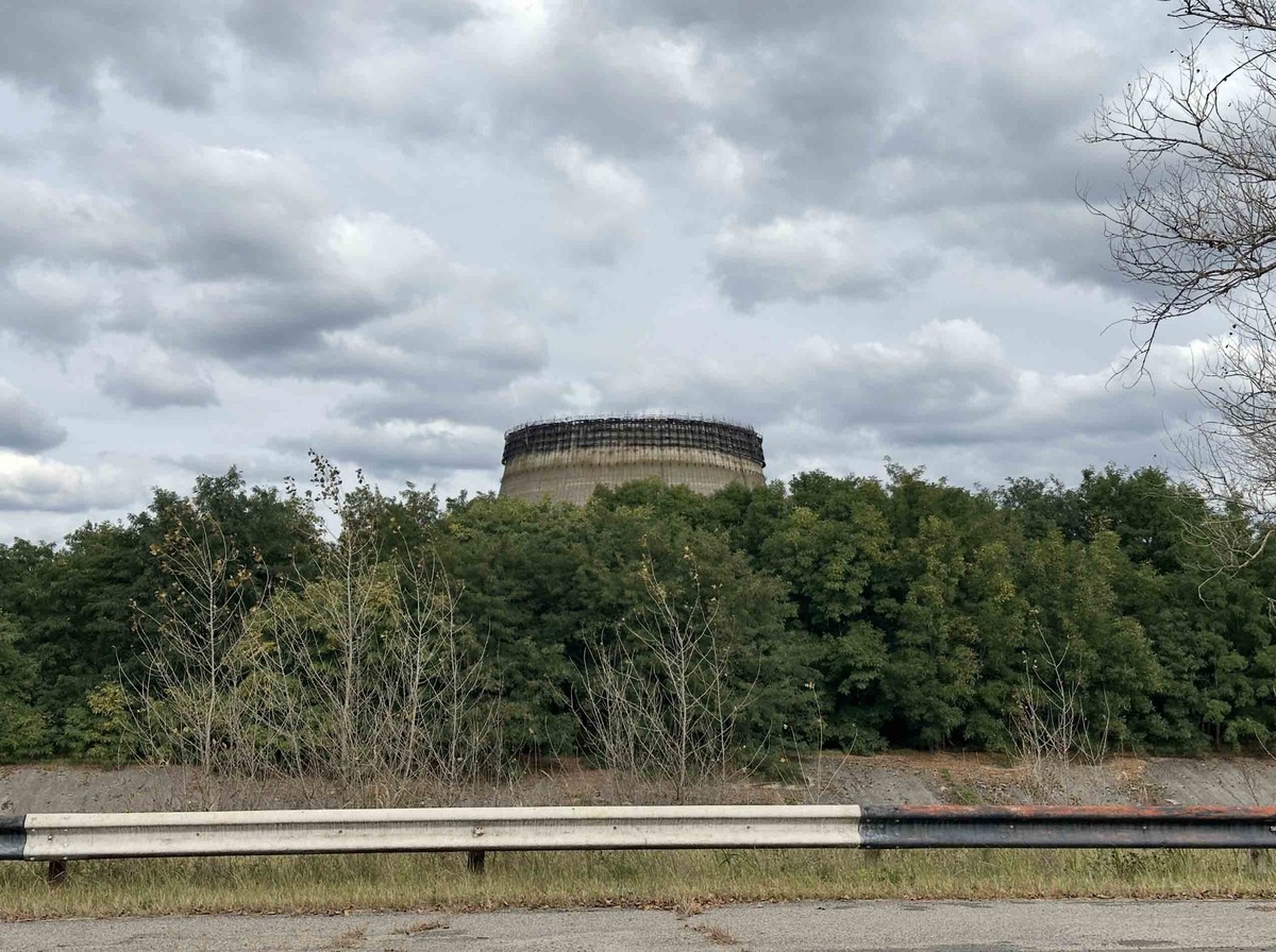 Caractéristique des centrales nucléaires, le dernier cône de Tchernobyl n'a jamais été terminé.