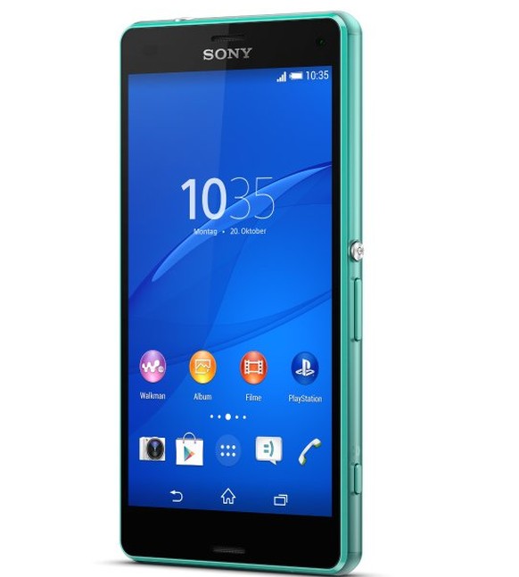 Xperia Z3 Compact: Alurahmen, Glasrückseite und wasserdicht.