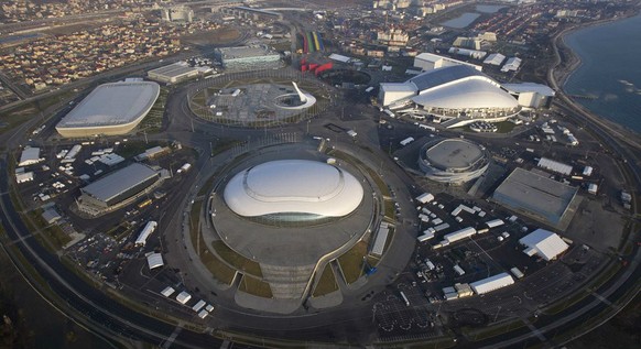 Die Arenen des Olympia Parks von Sotschi.