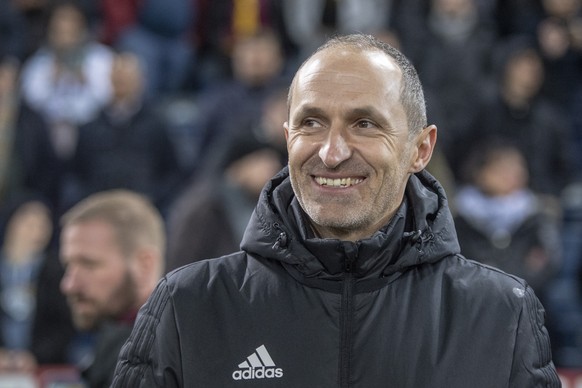 Der Trainer des FC Luzern, Thomas Haeberli, beim Schweizer Cup 1/4 Final Spiel zwischen dem FC Luzern und dem BSC Young Boys vom Mittwoch, 6. Maerz 2019 in Luzern. (KEYSTONE/Urs Flueeler)