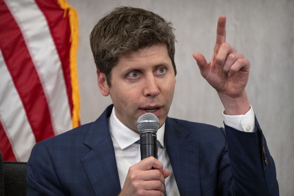 OpenAI CEO Sam Altman speaks during a discussion at the Federal Reserve Integrated Review of the Capital Framework for Large Banks Conference at the Federal Reserve in Washington, Tuesday, July 22, 20 ...