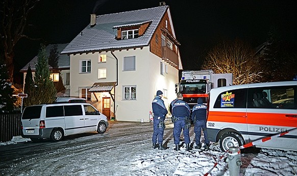 Die Polizei sichert den Tatort.&nbsp;