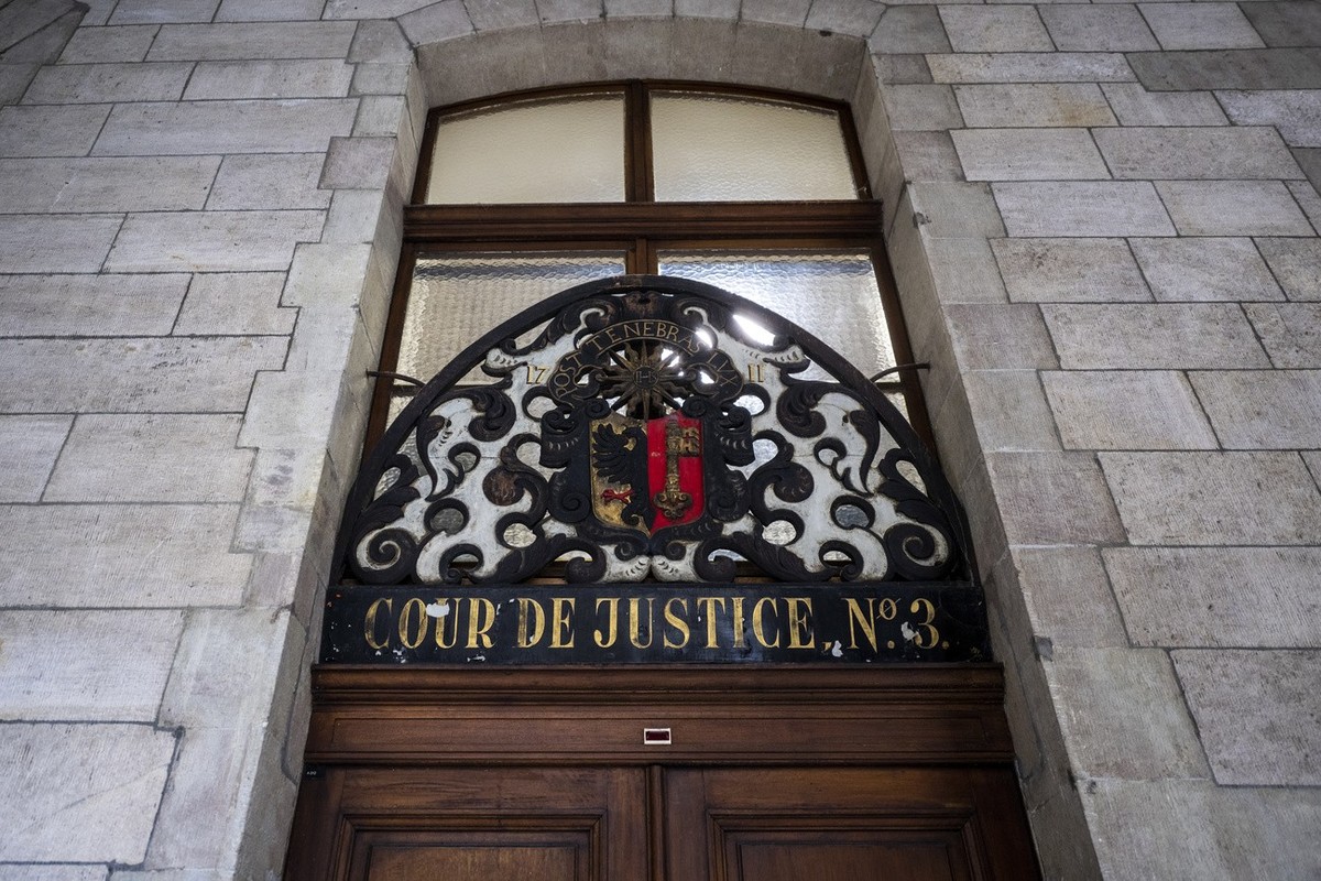 La salle A3 du Palais de justice photographiee a l'occasion de la 8eme edition de la Semaine de la democratie ?Construire la democratie?, ou les portes ont ete ouverts aux publics au Palais de Ju ...