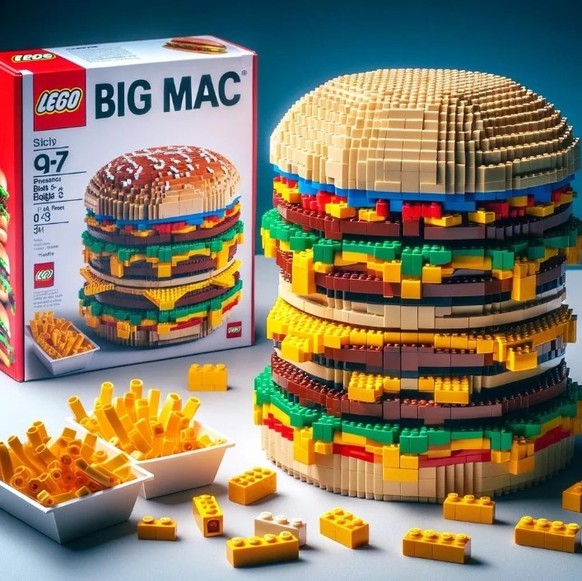 KI-Lego-Set Hamburger