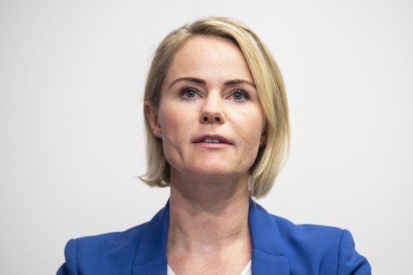 Natalie Rickli, Vorsteherin der Gesundheitsdirektion, informiert an einer Medienkonferenz ueber das weitere Vorgehen zur Bekaempfung der Covid-19-Pandemie, aufgenommen am Montag, 24. August 2020 in Zu ...