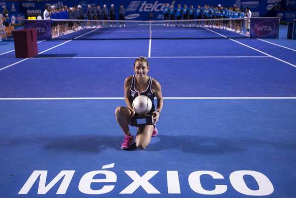 Erfolgreich in Mexiko: Bacsinszky nach dem Sieg in Acapulco.