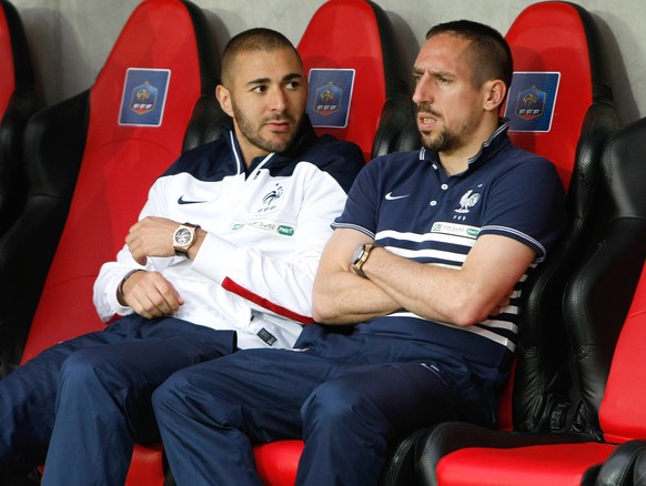 Benzema (links) und Ribéry sind Frankreichs Hoffnungsträger.