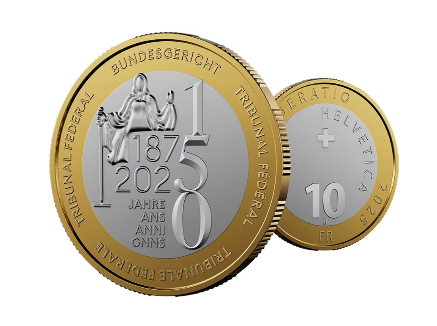 Die neue Schweizer Münze sieht aus wie ein Euro.