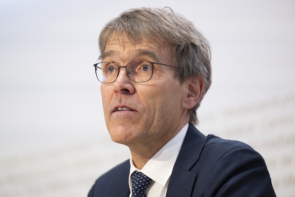 Christof Appenzeller, Direktor, Bundesamt fuer Meteorologie und Klimatologie MeteoSchweiz, spricht waehrend einer Medienkonferenz des Bundesamts fuer Meteorologie und Klimatologie (Meteoschweiz) zur L ...