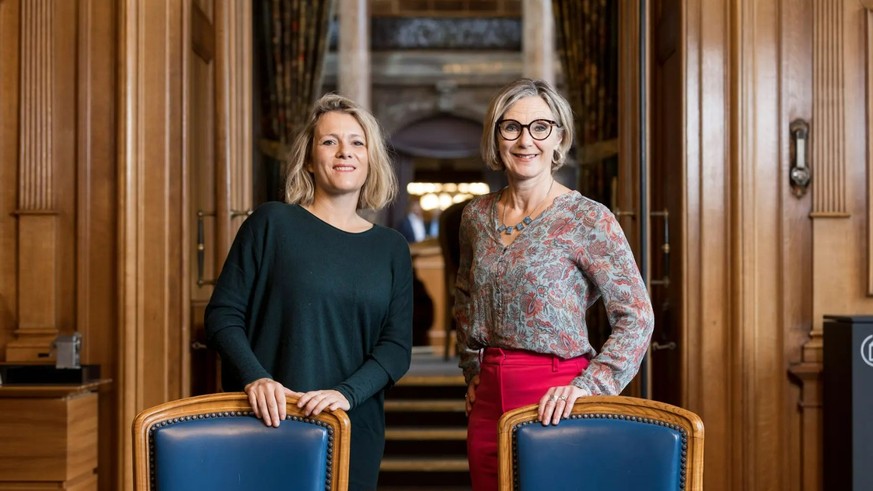 Sie präsidieren zusammen Alliance F: GLP-Nationalrätin Kathrin Bertschy und Ständerätin Maya Graf (Grüne)